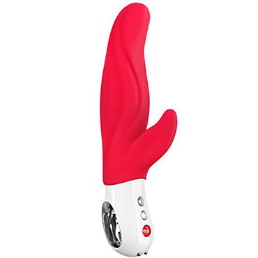 Вибратор с клиторальным стимулятором Fun Factory Lady Bi красный