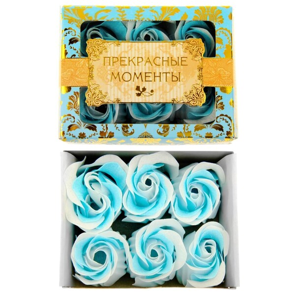 Мыльные лепестки в коробке Прекрасные моменты , 6 шт.