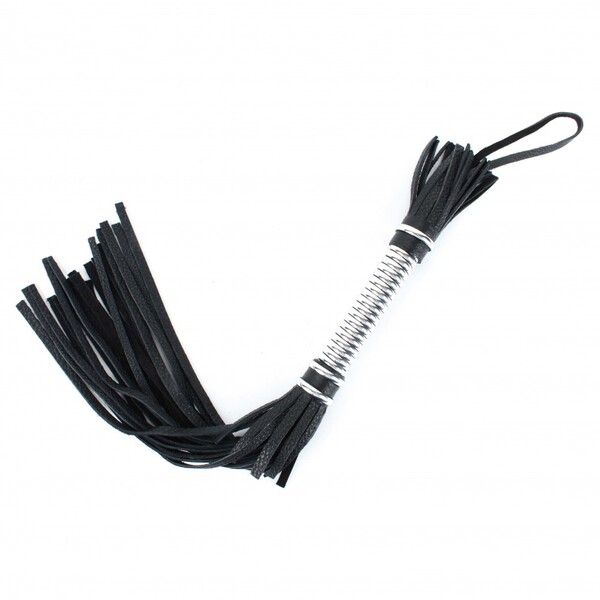 Плеть с серебристой ручкой 44 см