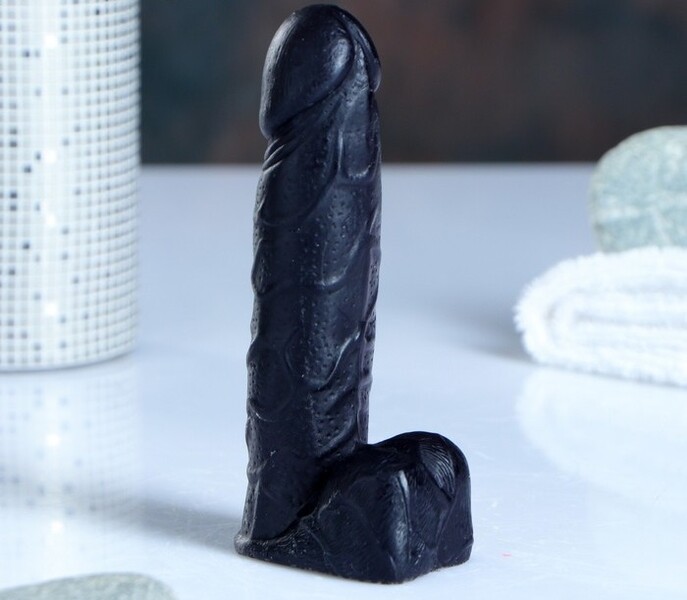 Фигурное мыло Фаворит чёрный, аромат Тропик, 11 см 95 г