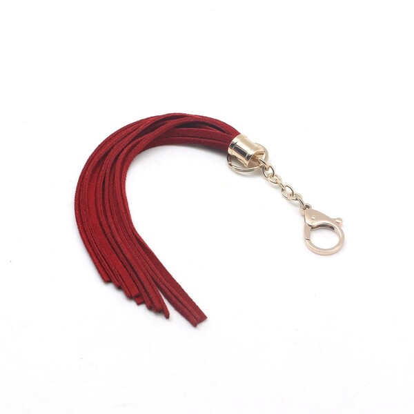 Мягкая замшевая красная плеть