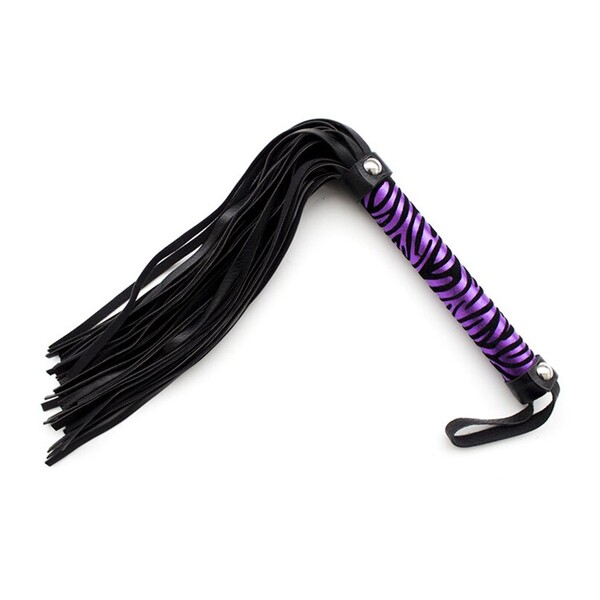 Леопардовая плеть пурпурно-черная