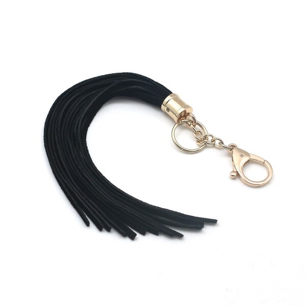 Мягкая замшевая черная плеть