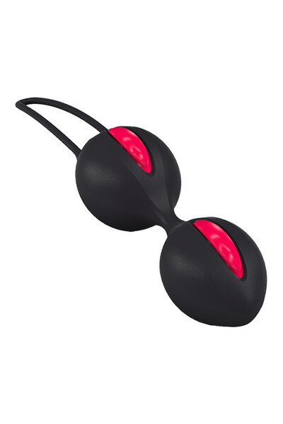 Вагинальные шарики Fun Factory Smartballs Duo черно-малиновые