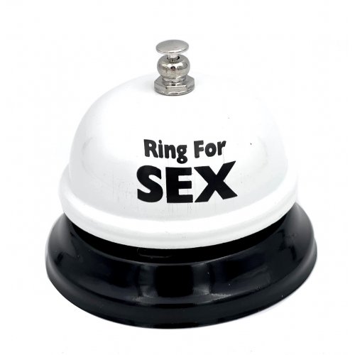 Звонок настольный "Ring for a sex" белый