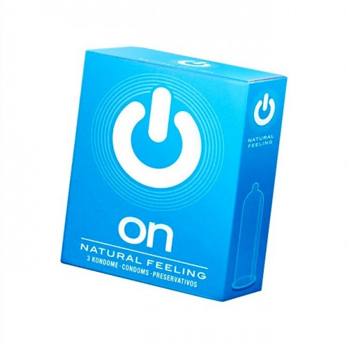 Презервативы "ON)" Natural feeling №3 - классические (ширина 54mm)