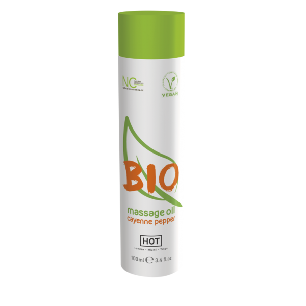 Массажное масло HOT BIO Massage oil cayenne pepper 100 мл.