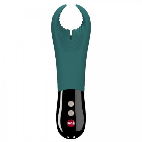 Мастурбатор с вибрацией Fun Factory Manta цвета морской волны