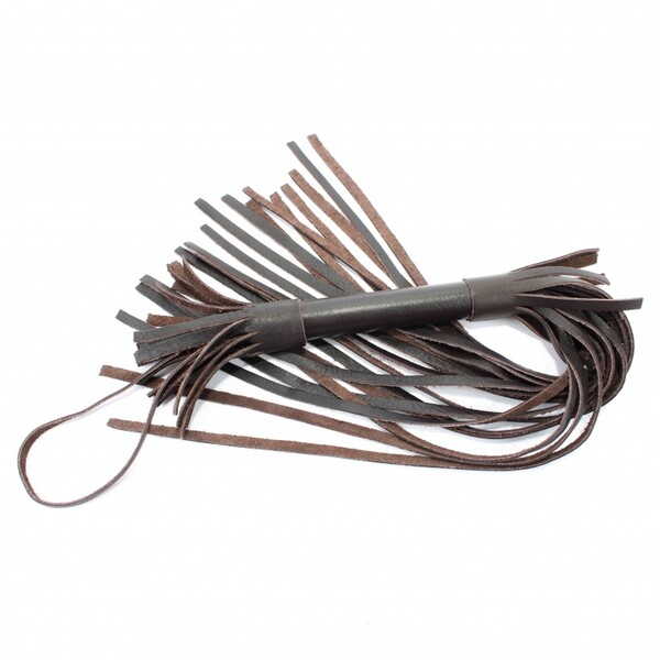 Плеть из кожи темный шоколад