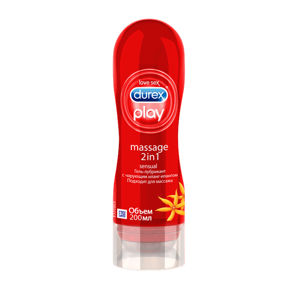 Гель-смазка Durex Play Sensual Massage 2 в 1 с Иланг-Илангом 200 мл