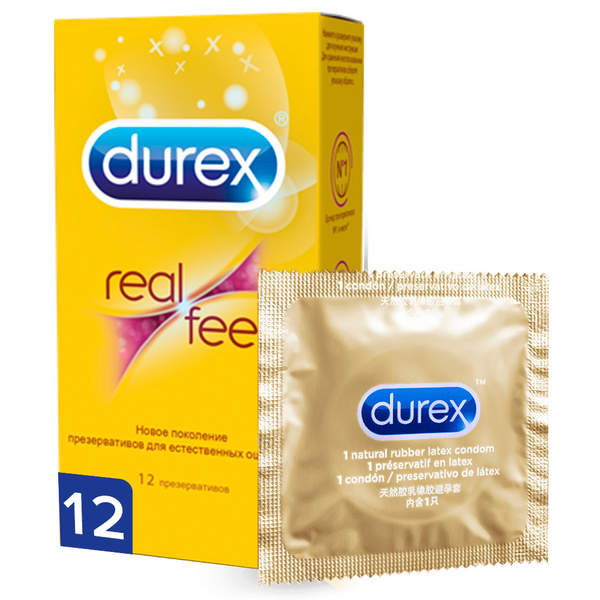 Презервативы Durex №12 Real Feel с эффектом кожа к коже