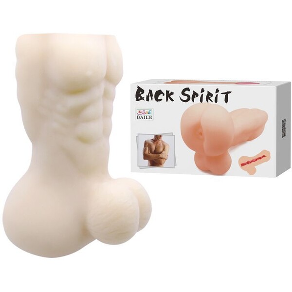 Мастурбатор-торс с мошонкой Back Spirit