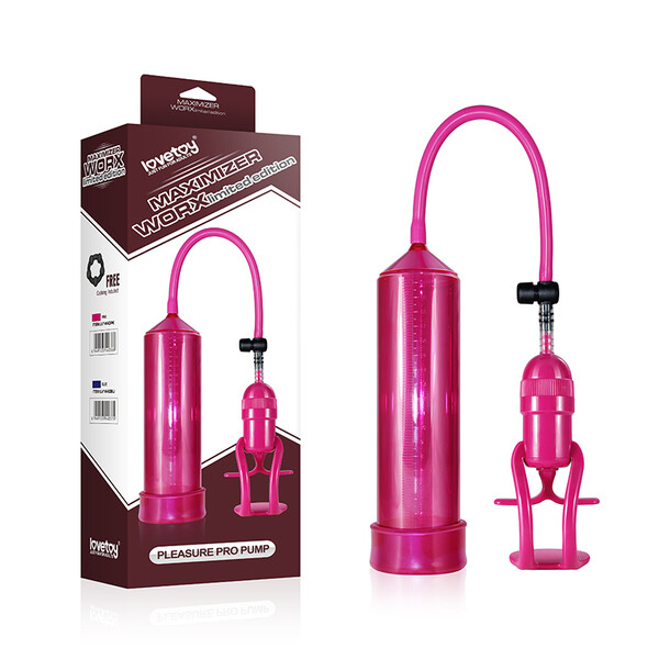 Вакуумная помпа для пениса Maximizer Worx Limited Edition Pleasure Pro Pump розовая