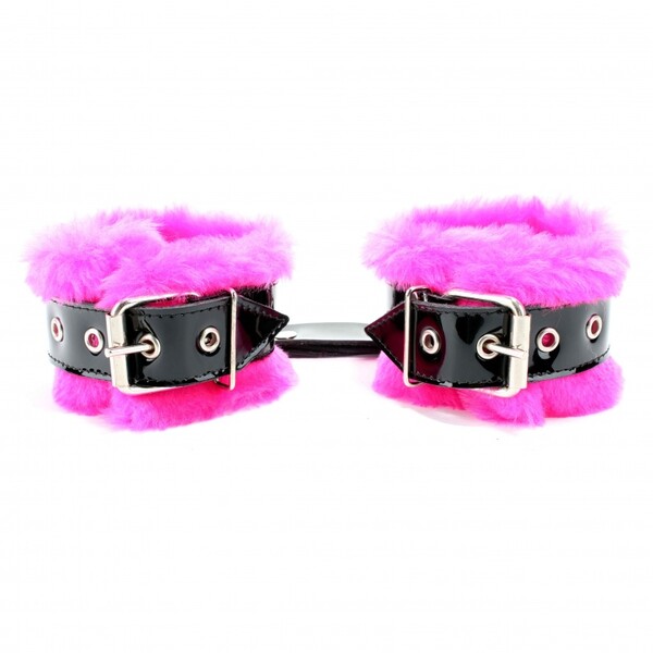 Наручники BDSM Light с розовым мехом
