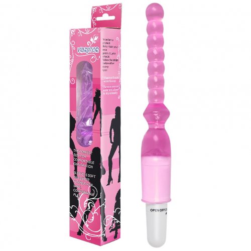 Анальный вибратор розовый