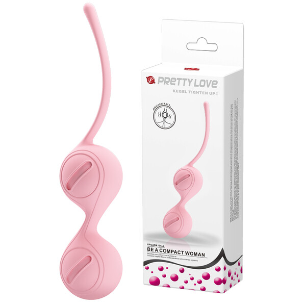 Вагинальные шарики со смещённым центром тяжести розовые Pretty Love Kegel Tighten Up I