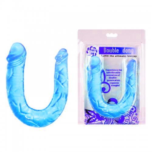 Фаллос двухголовый голубой
