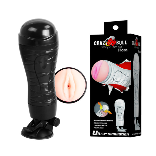 Мастурбатор вагина с присоской Crazy Bull Flora