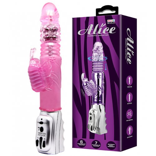 Вибратор с ротацией и клиторальной стимуляцией