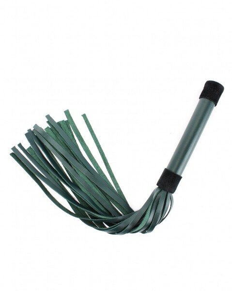 Плеть Lady's Arsenal с гладкой ручкой 45 см изумруд