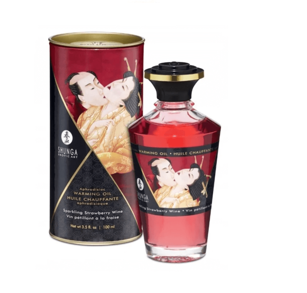 Согревающее Масло Shunga клубника с шампанским 100 мл