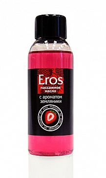 Массажное масло С АРОМАТОМ ЗЕМЛЯНИКИ EROS FANTASY 50 мл.