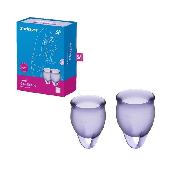 Набор менструальных чаш Satisfyer Feel Confident, лиловый