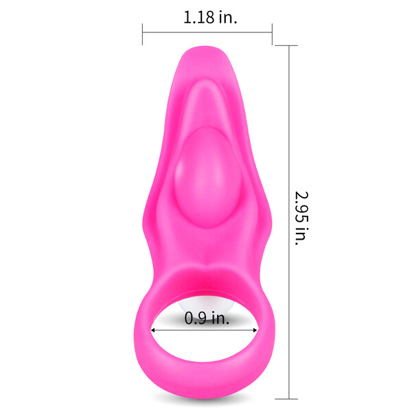 Виброкольцо Power Clit Silicone Cockring розовое