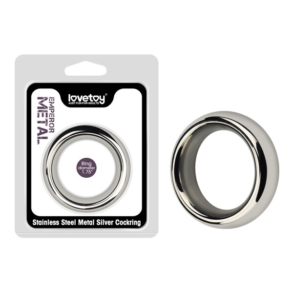 Эрекционное кольцо Stainless Steel Metal Silver Cockring 1.75''