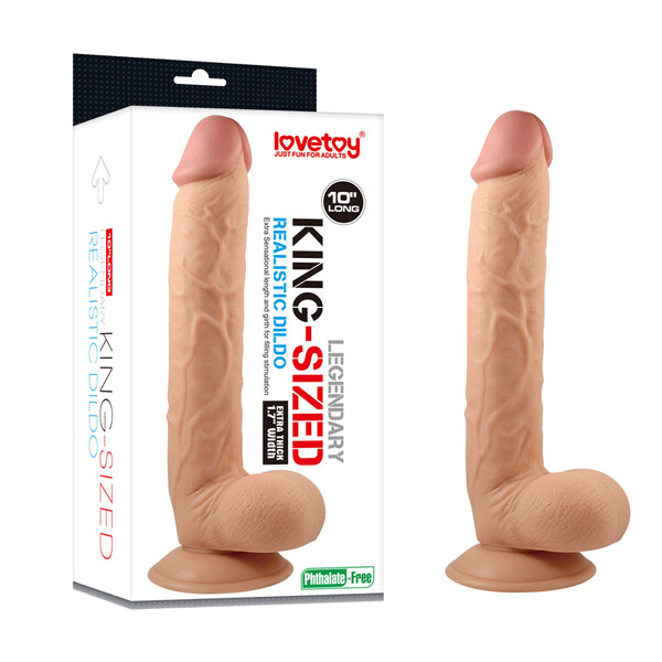 Фаллоимитатор реалистичый с присоской Legendary king-sized Realistic Dildo 10“