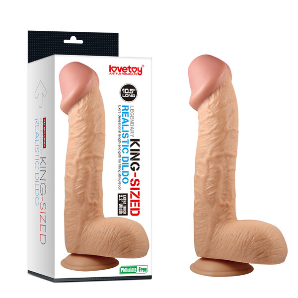 Фаллоимитатор реалистичый с присоской Legendary king-sized Realistic Dildo 10,5“