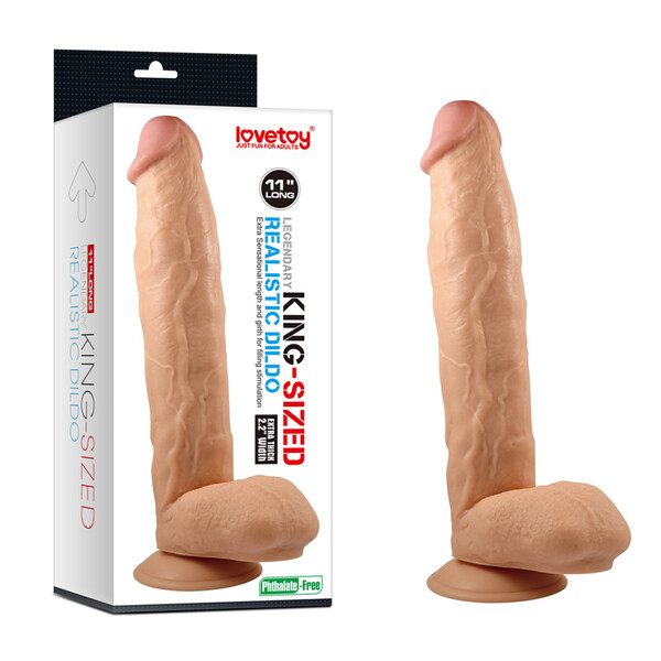 Фаллоимитатор реалистичый с присоской Legendary king-sized Realistic Dildo 11“