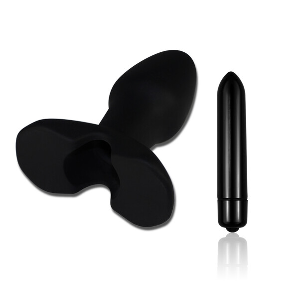 Анальная пробка с вибрацией Silicone Rocket Teaser