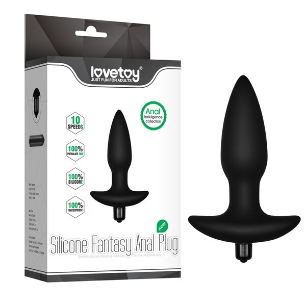 Анальная пробка с вибрацией Silicone Fantasy Anal Plug