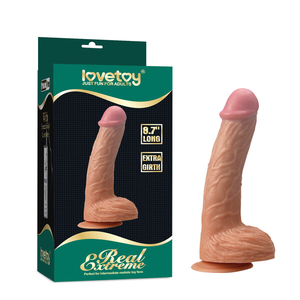 Фаллоимитатор на присоске Real Extreme Extra Girth Dildo 22 см