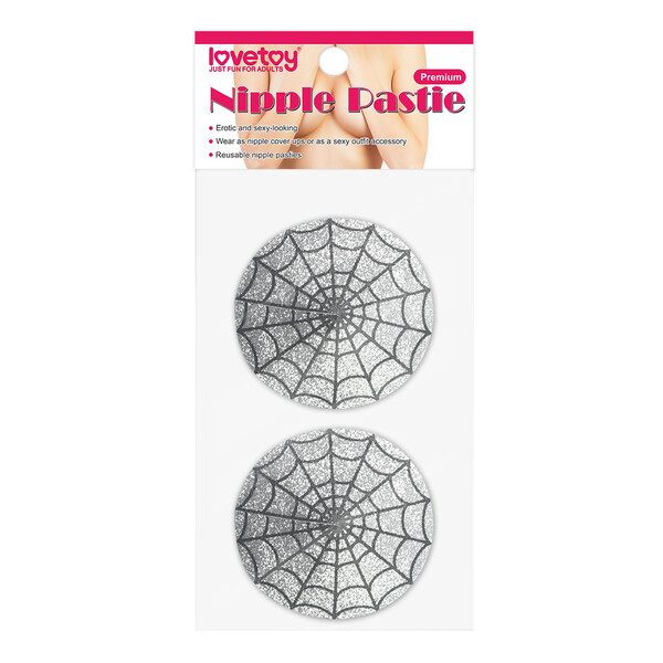 Пэстисы для груди Reusable Spider Glittering Sexy Nipple Pasties