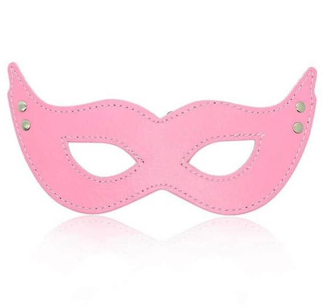 БДСМ маска на глаза розовая