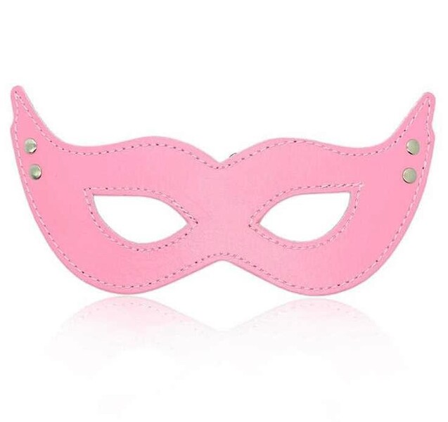 БДСМ маска на глаза розовая
