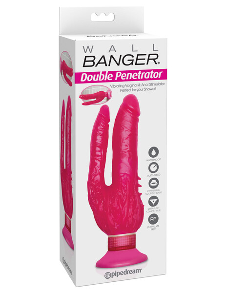 Вибратор для двойного проникновения Waterproof Wall Bangers Double Penetrator