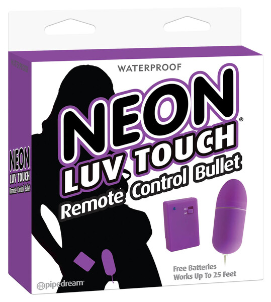 Вибро-яйцо с беспроводным пультом управления Neon Luv Touch Remote Control Bullet Purple