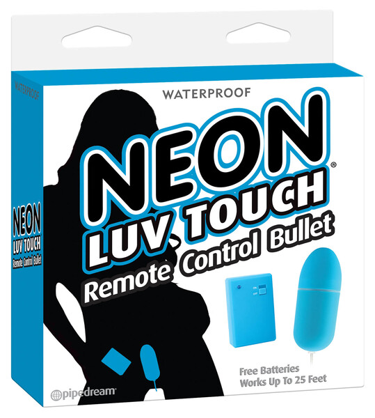 Вибро-яйцо с беспроводным пультом управления Neon Luv Touch Remote Control Bullet Blue