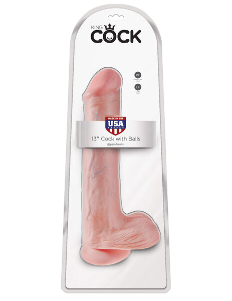 Фаллоимитатор на присоской King Cock 13 Cock with Balls