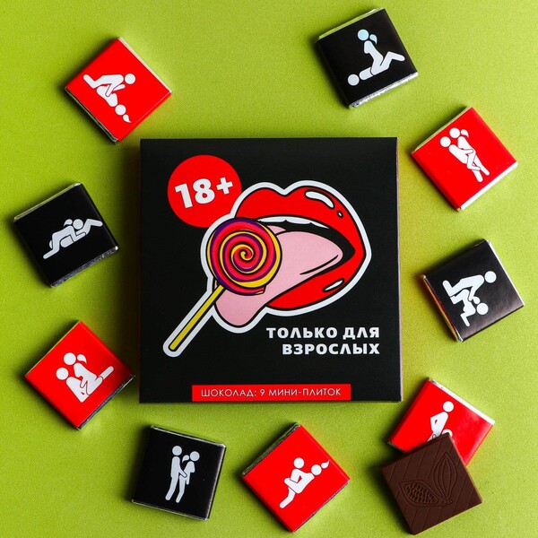 Шоколад молочный "18+": 5 г х 9 шт.
