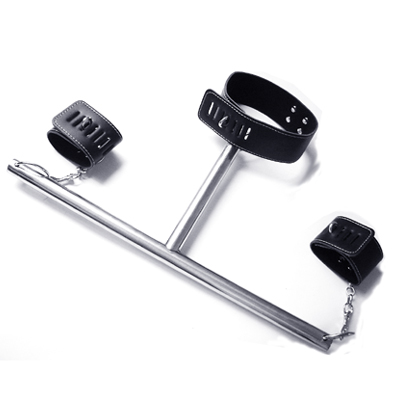 Бондажная распорка Т-образная ошейник и наручники